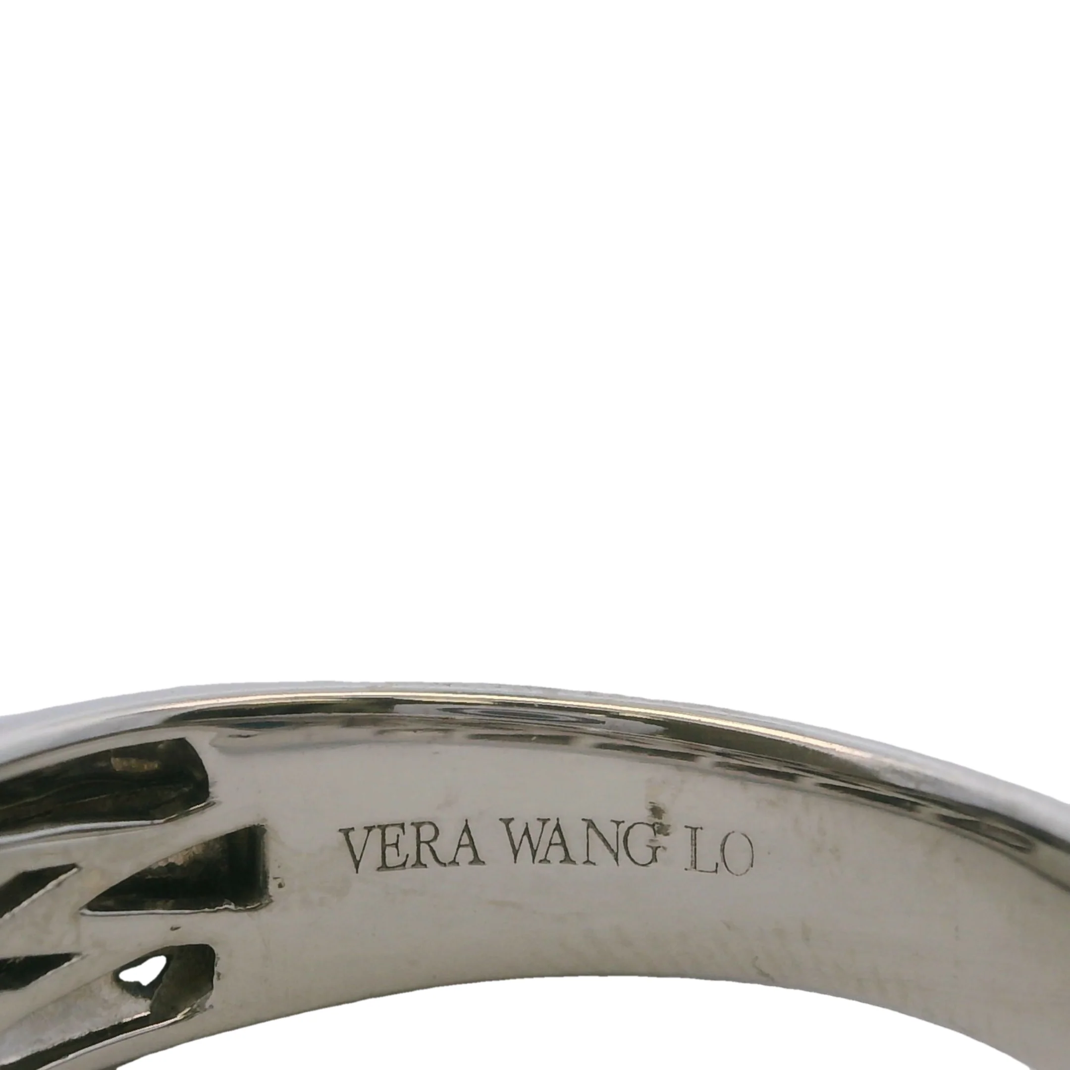 Vera Wang Love Solid 14kt White Gold 7mm Band with 0.5ct Flush-Mount Black Diamond Size 10.5 - Image 5