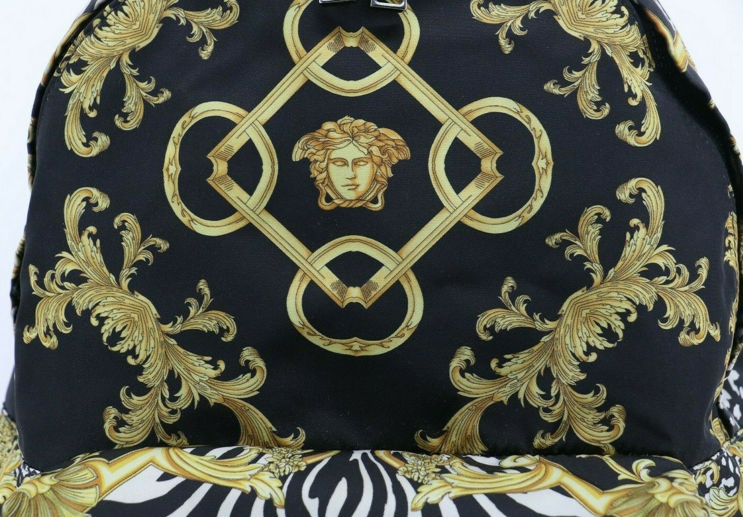 Versace Baroque Zebra Print Backpack DFZ5350 - Image 4