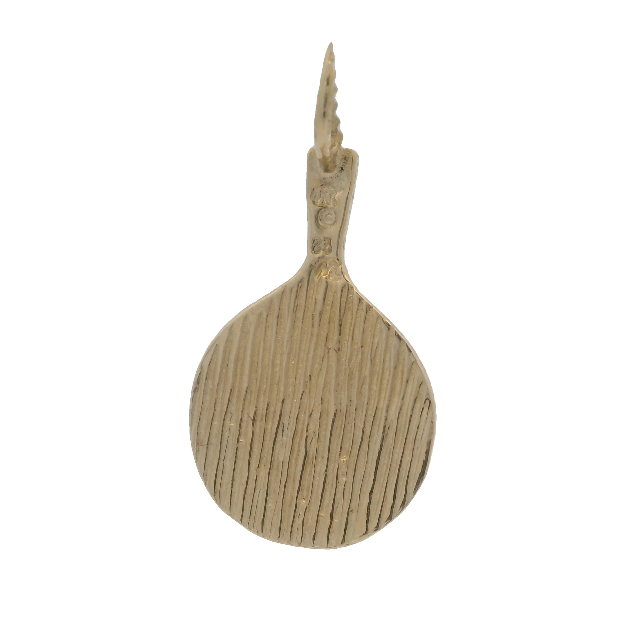 Vintage 14kt Yellow Gold Sports Tennis Racquet and Ball Charm/Pendant - Image 3