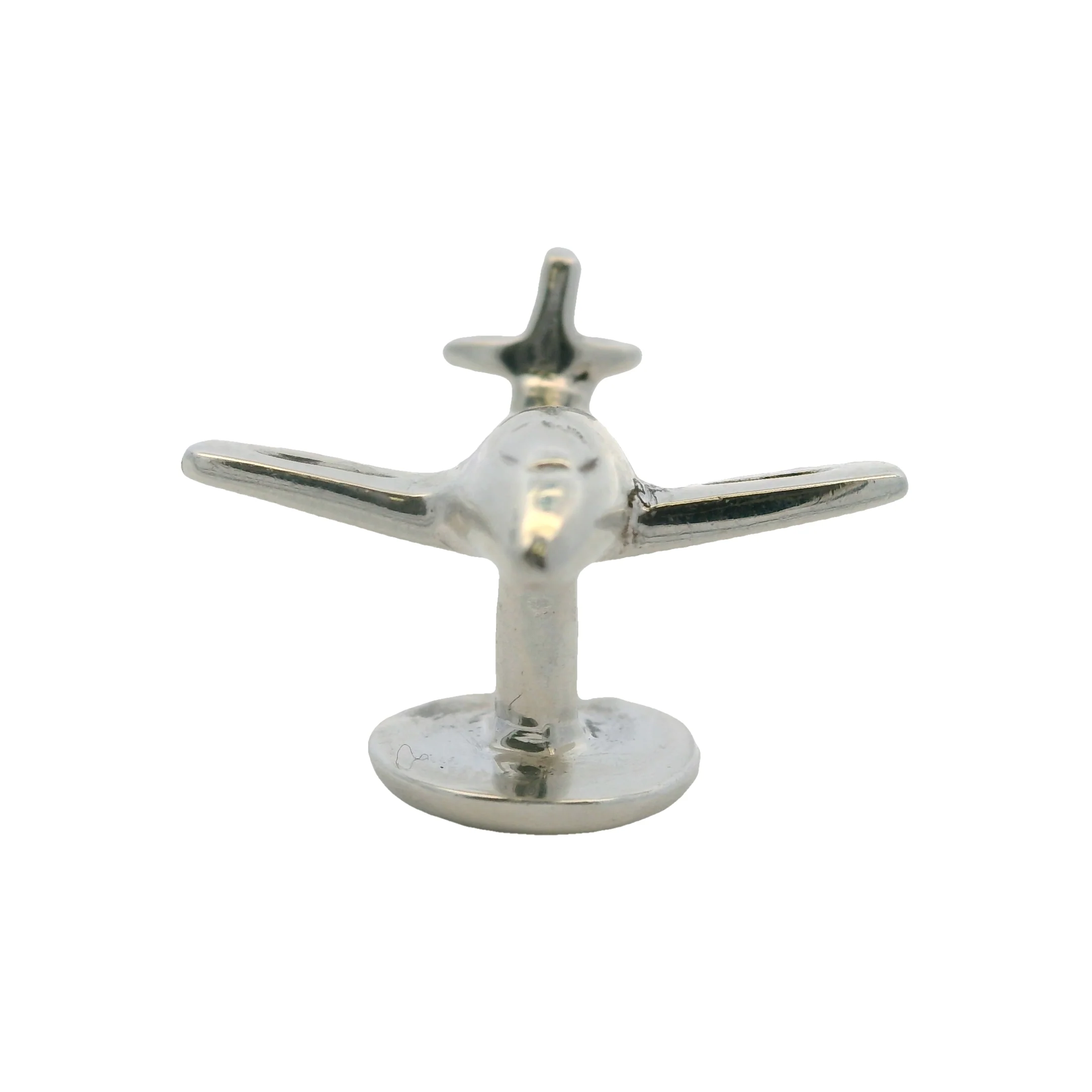 Vintage 925 Sterling Silver 3D Airplane Plane Single Cufflink - Image 6