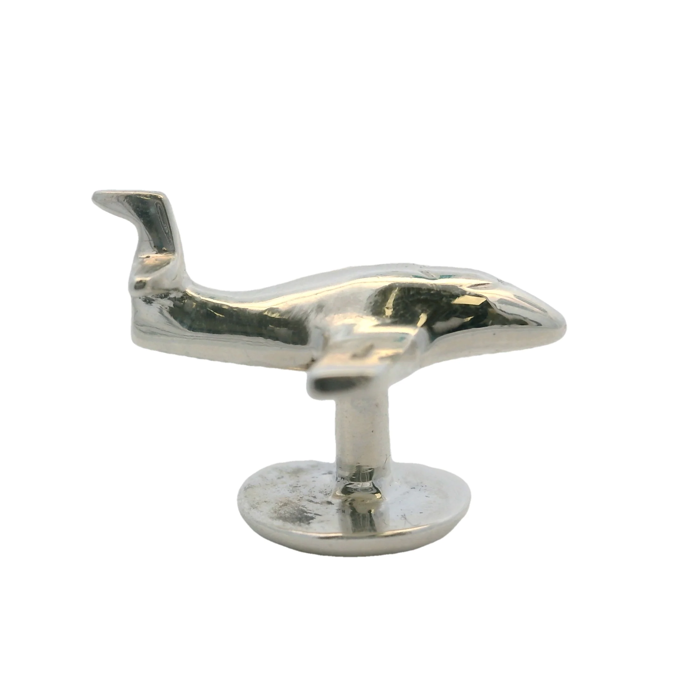 Vintage 925 Sterling Silver 3D Airplane Plane Single Cufflink - Image 7