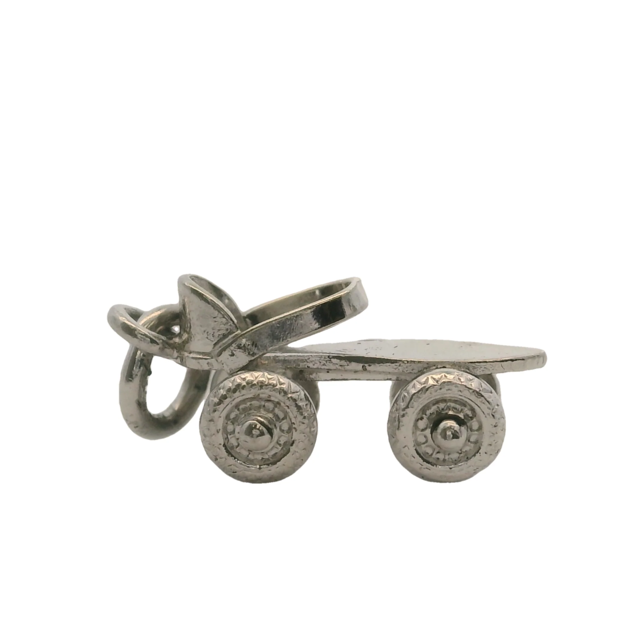 Vintage 925 Sterling Silver Roller skate Rollerblading Charm - Image 2