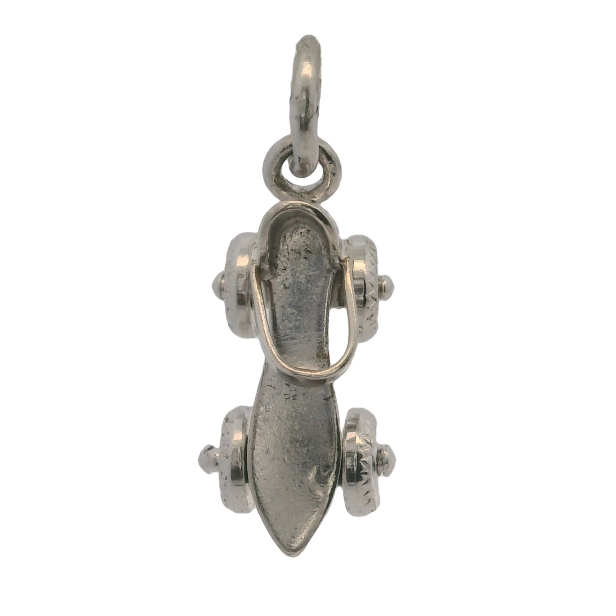 Vintage 925 Sterling Silver Roller skate Rollerblading Charm - Image 3