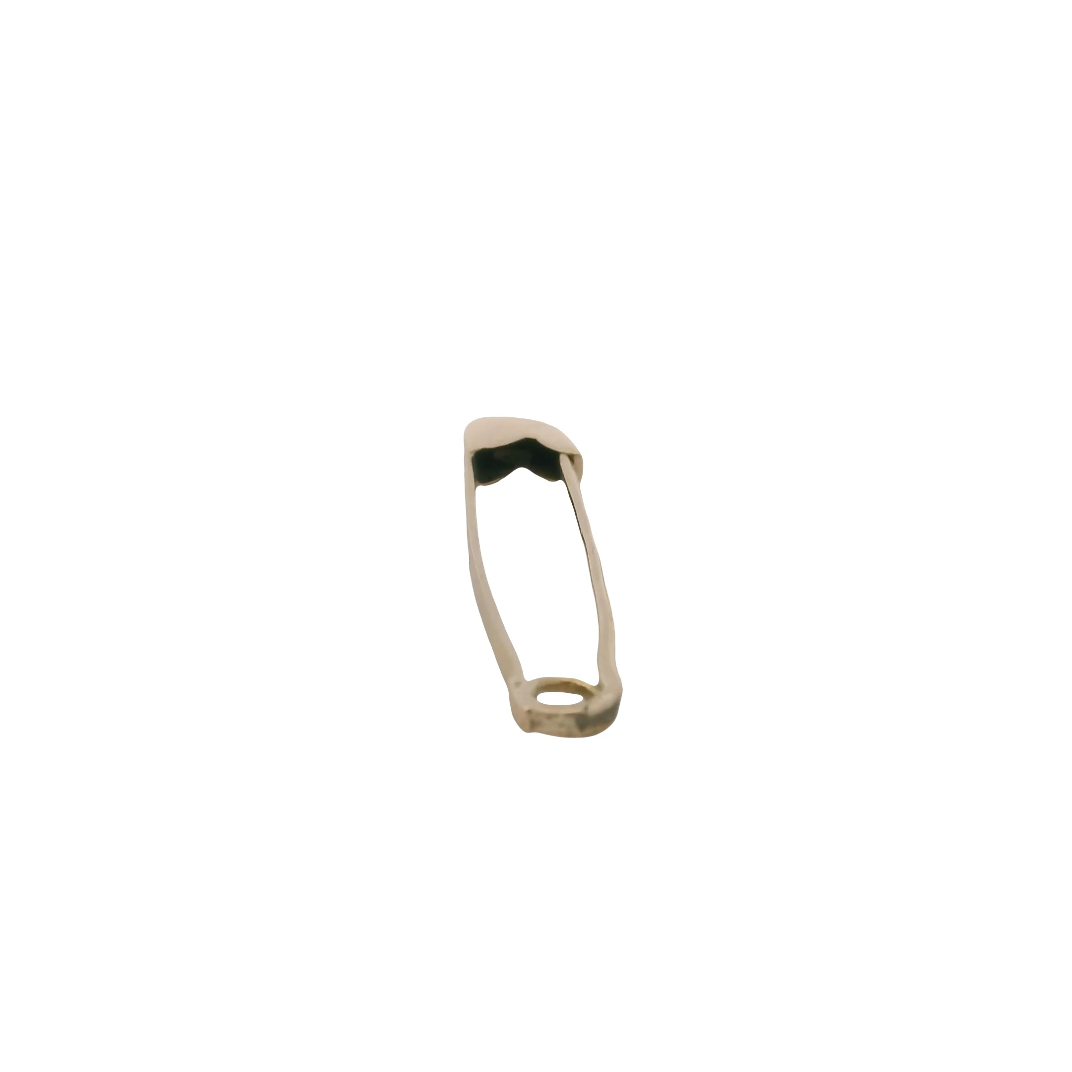 Vintage Solid 10kt Yellow Gold Large Safety 2.2" Diaper Pin - Image 2
