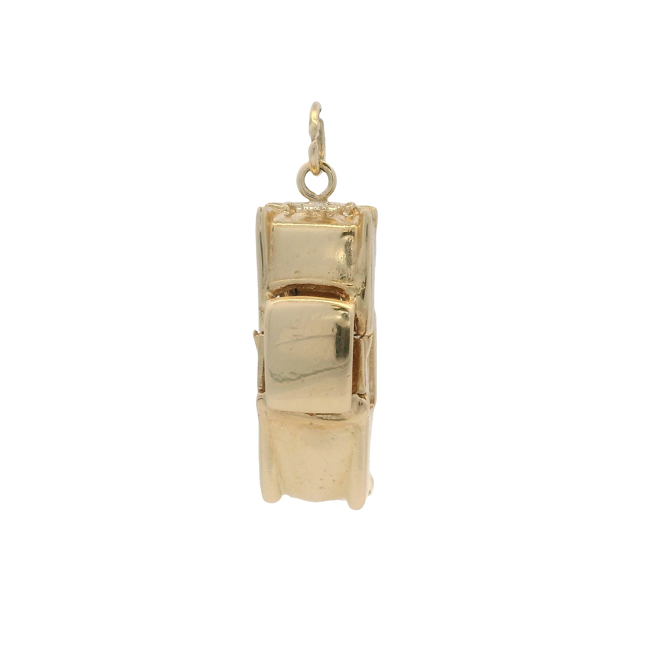 Vintage Solid 14kt Yellow Gold Cadillac Series 62 Car Vehicle Charm - Image 5