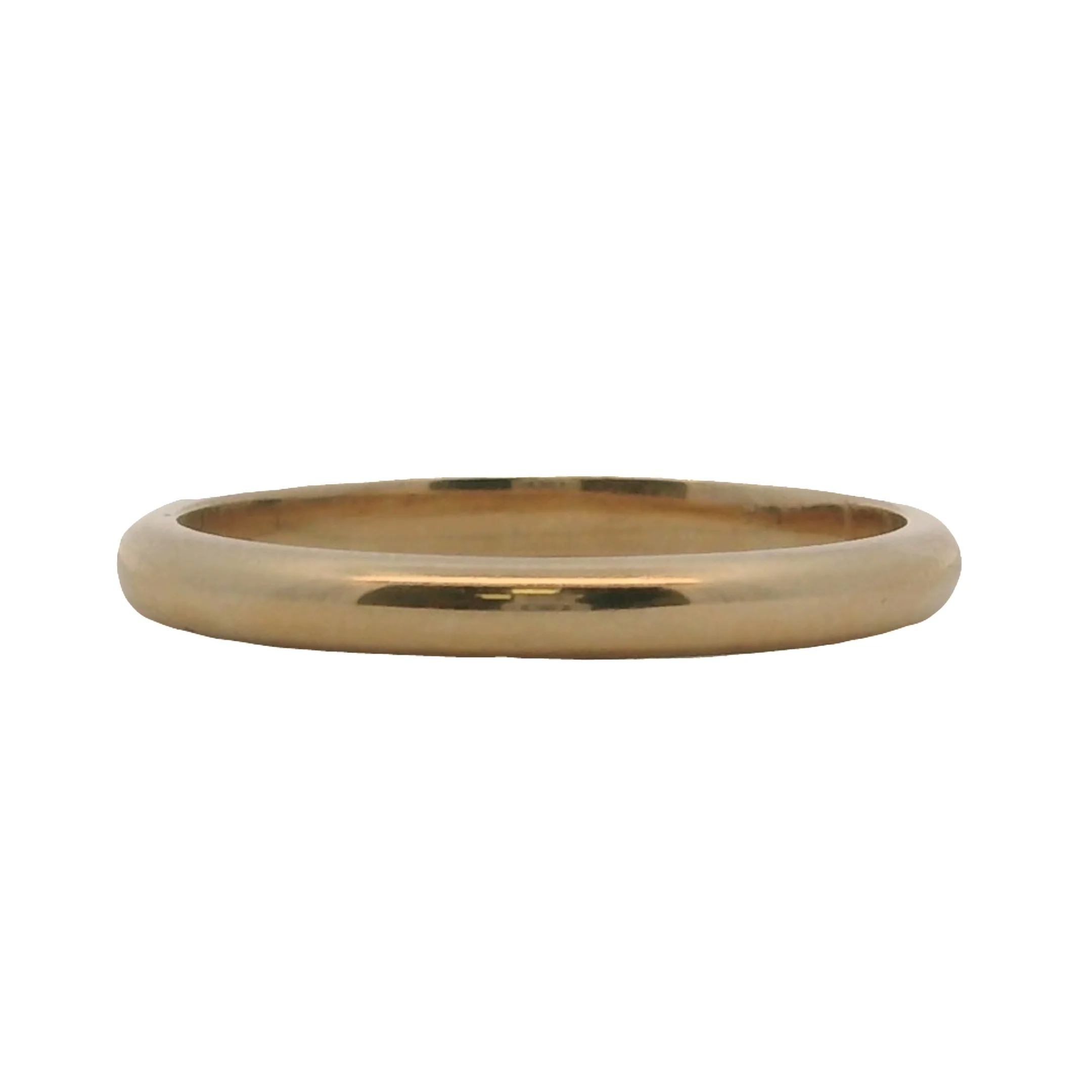 Vintage Solid 14kt Yellow Gold Simple Dainty Stackable Wedding Band Ring Size 6.25 - Image 2