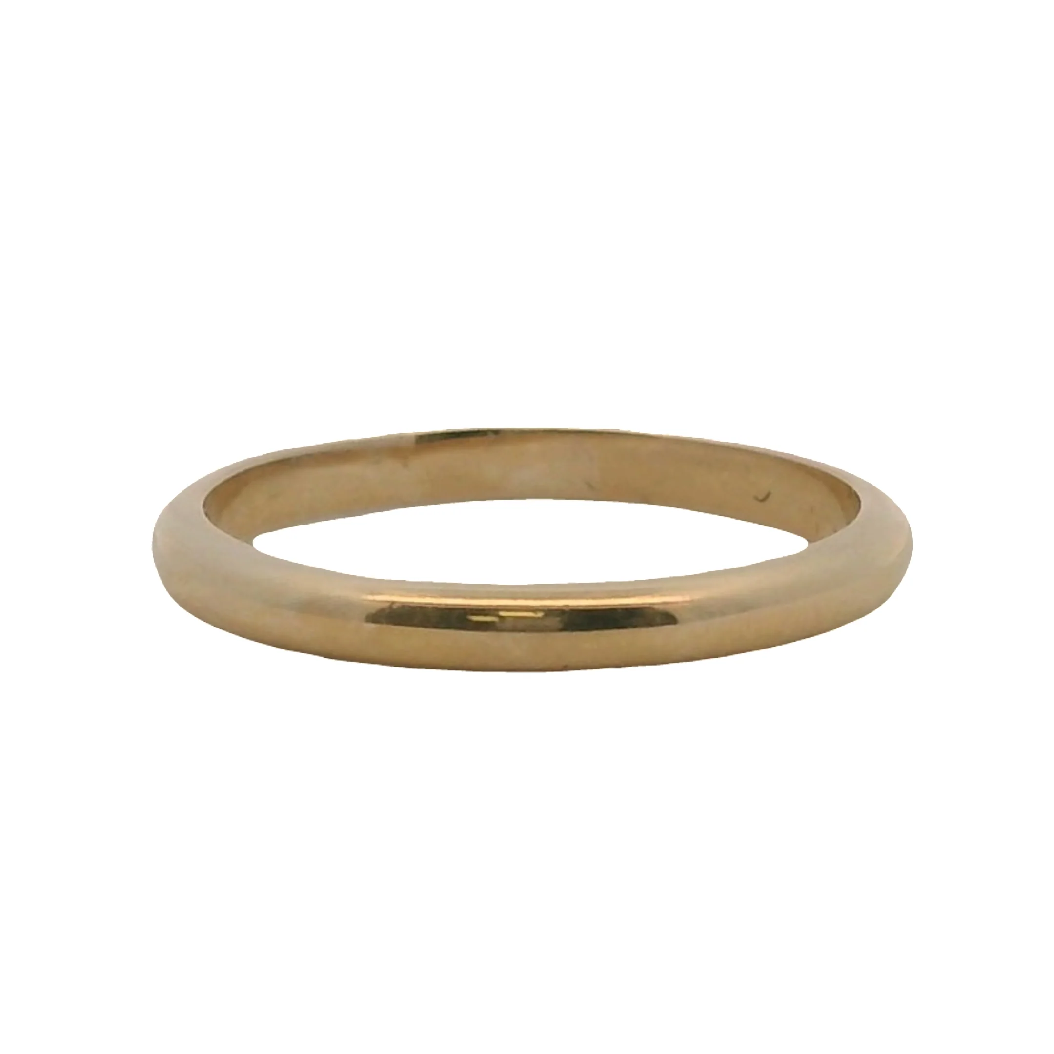 Vintage Solid 14kt Yellow Gold Simple Dainty Stackable Wedding Band Ring Size 6.25 - Image 3
