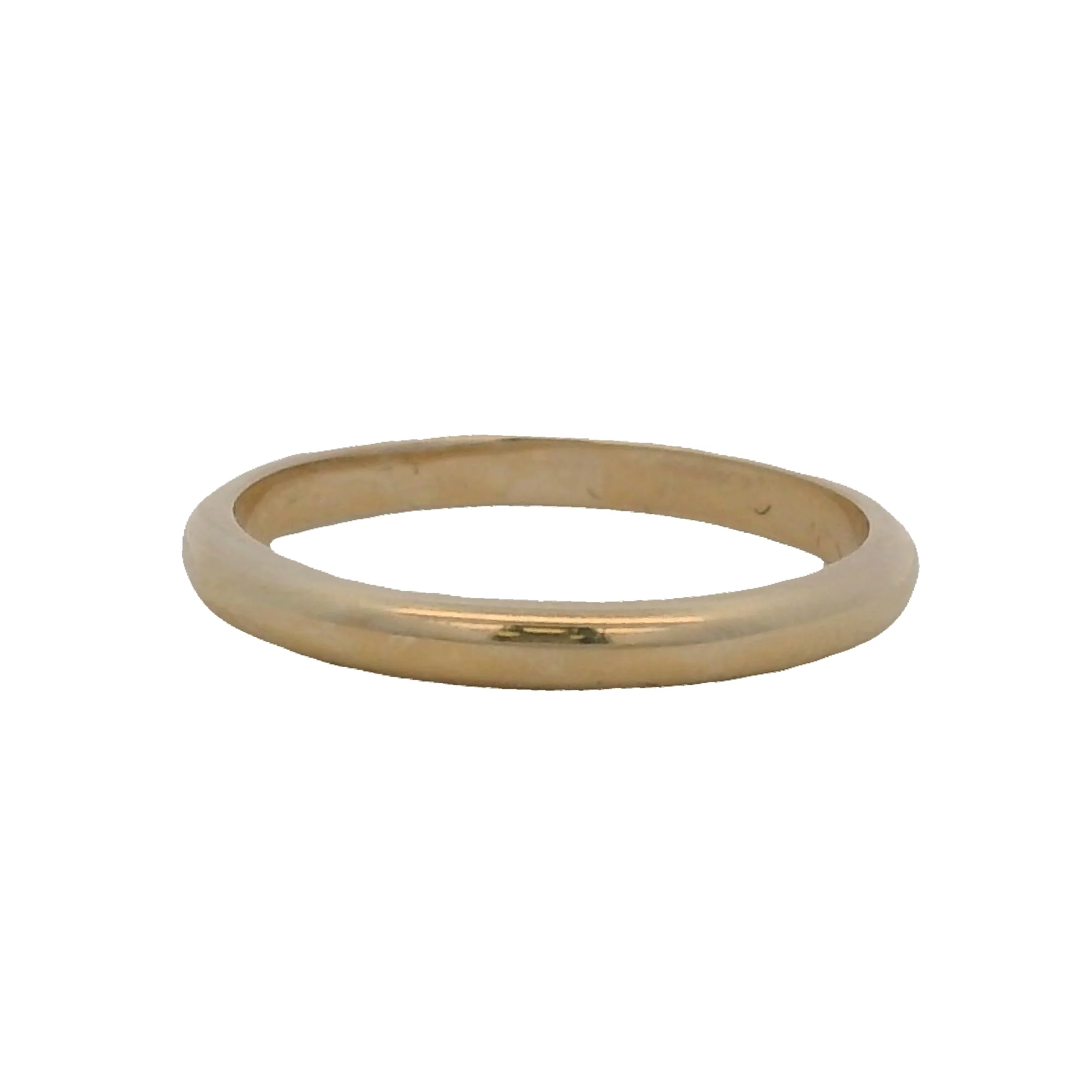 Vintage Solid 14kt Yellow Gold Simple Dainty Stackable Wedding Band Ring Size 6.25 - Image 4