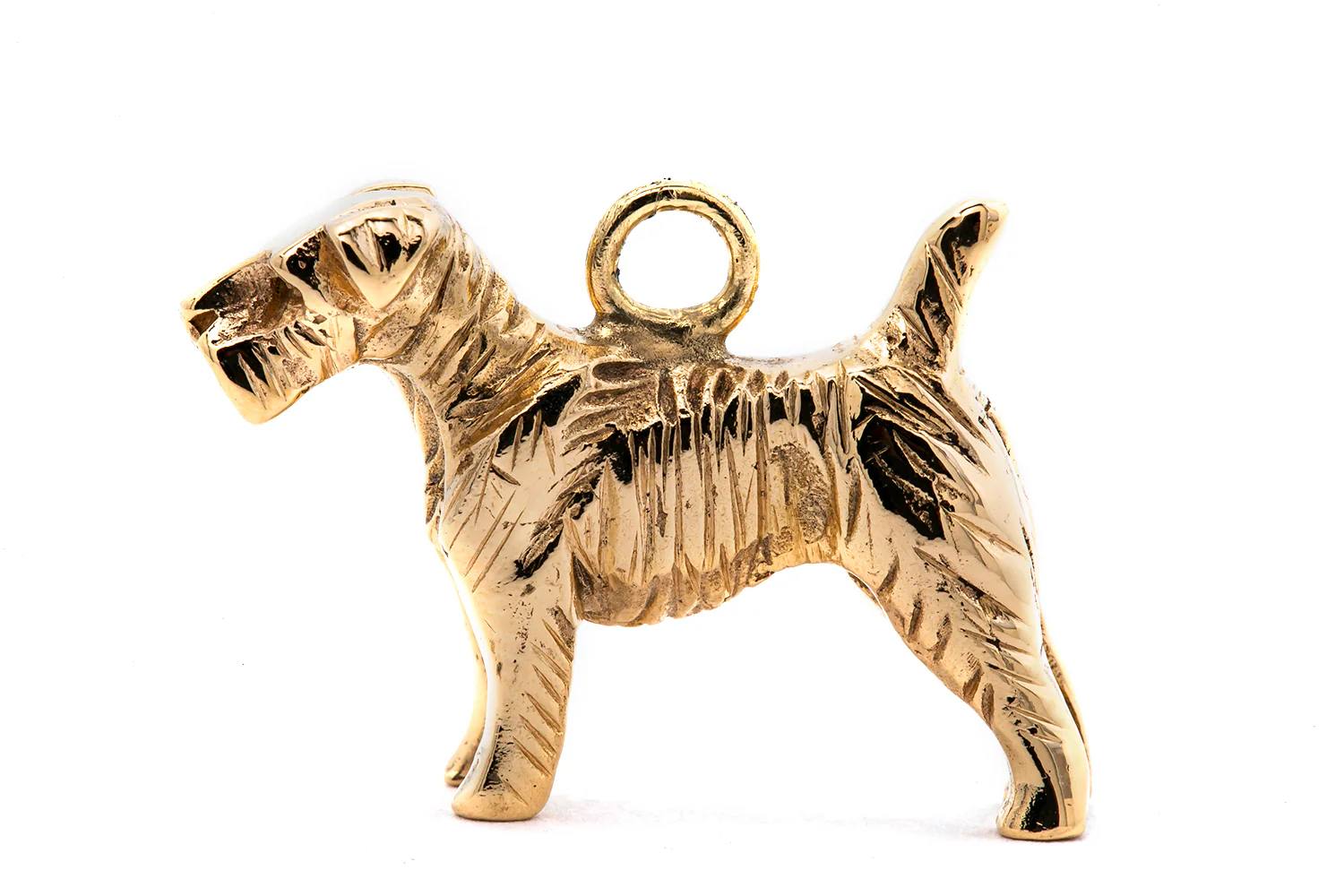 Vintage Solid Gold 14k 585 Dog Terrier 3D Charm Pendant - Image 4