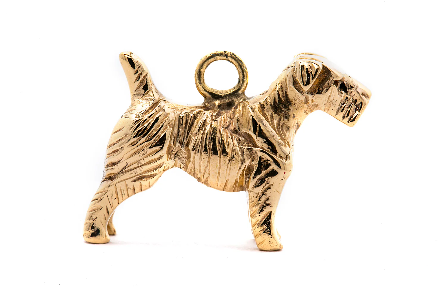 Vintage Solid Gold 14k 585 Dog Terrier 3D Charm Pendant - Image 5