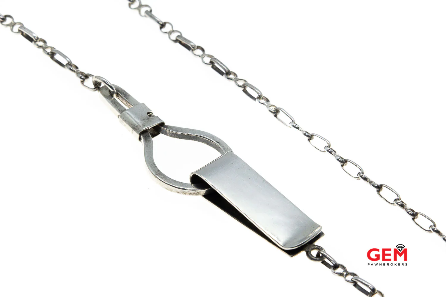 Vintage Talleres De Los Ballesteros Taxco 925 Sterling Silver 4.9mm Chain Link Money Clip - Image 3