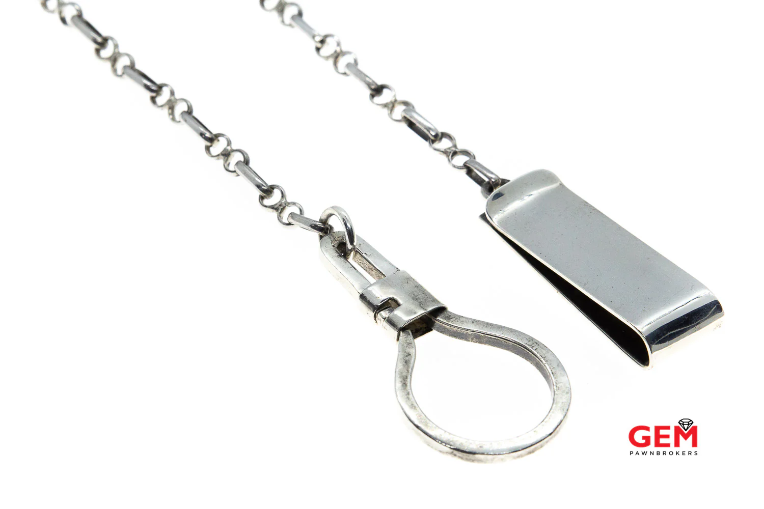 Vintage Talleres De Los Ballesteros Taxco 925 Sterling Silver 4.9mm Chain Link Money Clip - Image 4