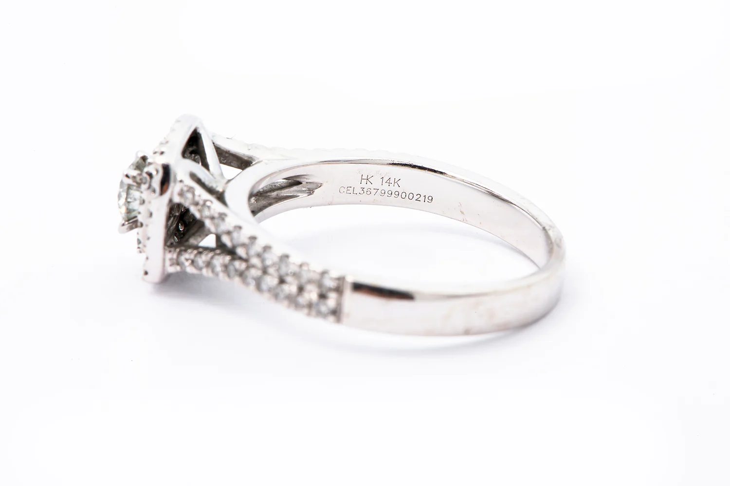 Zales Celebration Diamond Engagement Ring 14k 585 White Gold 0.65ctw Size 7.5 - Image 3