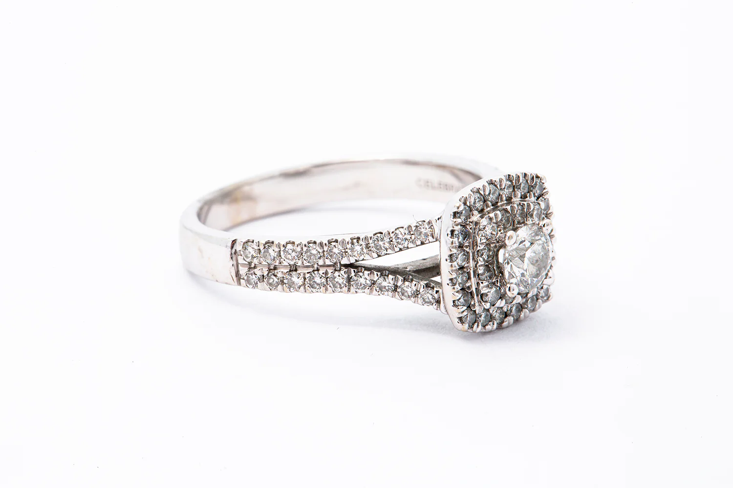Zales Celebration Diamond Engagement Ring 14k 585 White Gold 0.65ctw Size 7.5 - Image 4