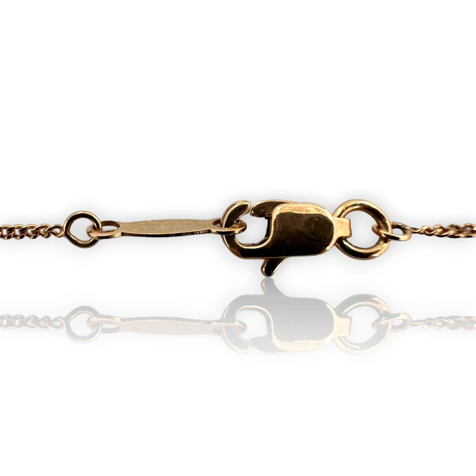 Zales Magnificence Collection 10kt Rose Gold Diamond Pendant with Sapphire Lens Magnifier on 16-18" Adjustable Chain - Image 4